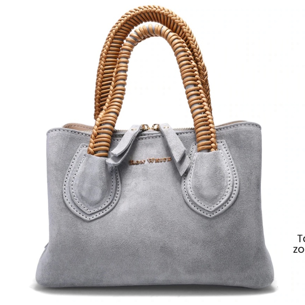 NWT Ron White Suede Dunbar Convertable Shoulder Bag - Picture 3 of 3